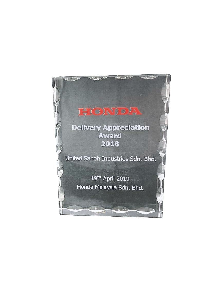 Honda - Delivery Appreciation Award 2018
