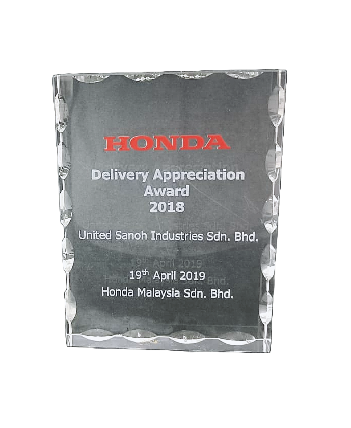 Honda - Delivery Appreciation Award 2018